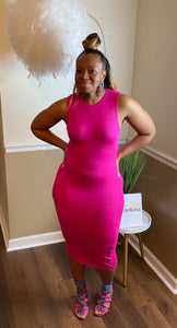 Pink Basic Bodycon